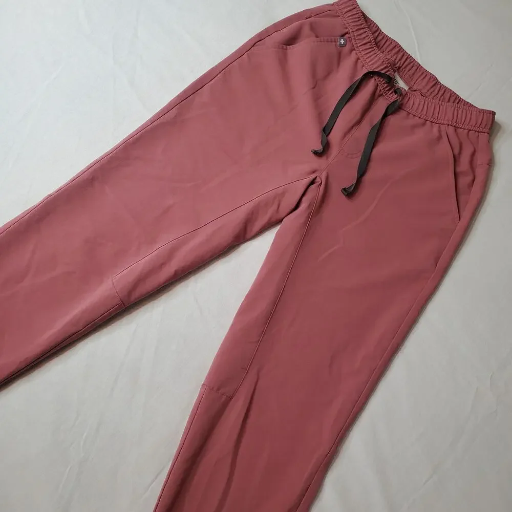 Figs Men's Size XS Tansen Jogger Slim-Fit Scrub Pants Rose Pink MXXSW2004
